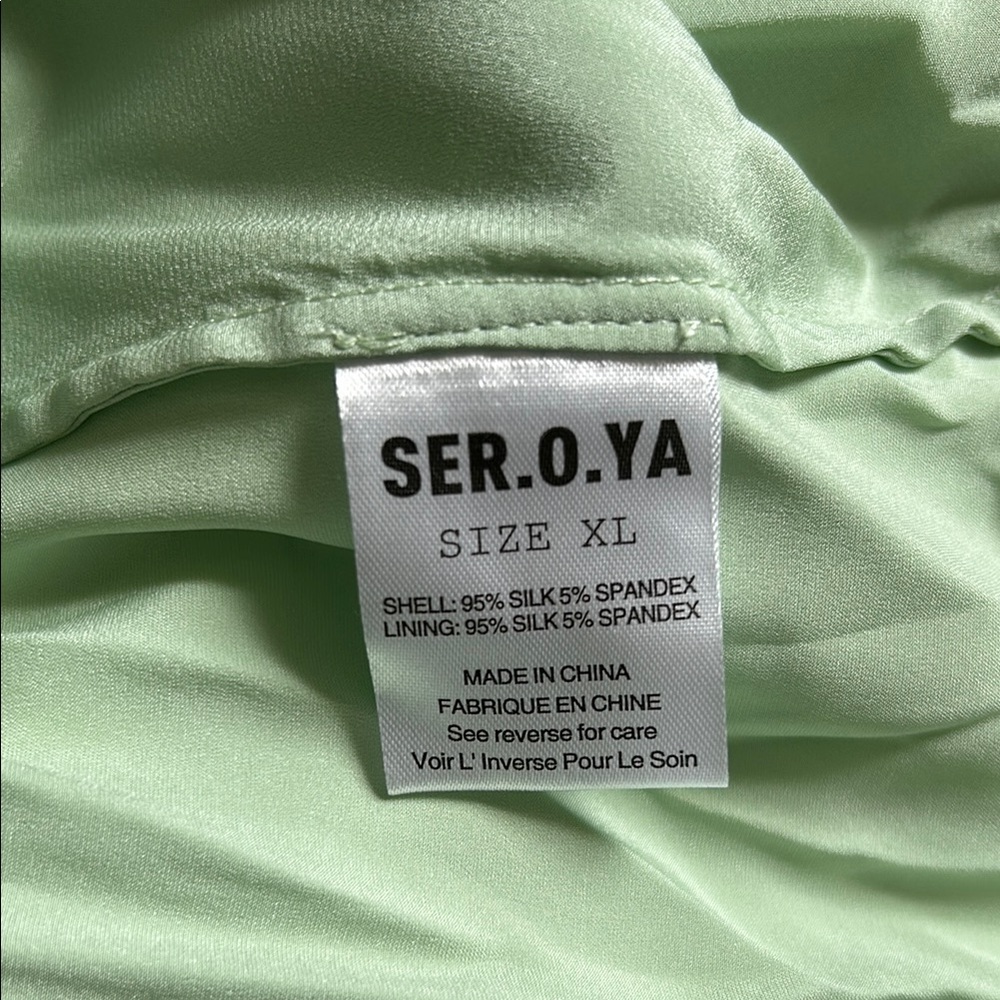SER.O.YA Green Ruffled Buttoned Blouse - Picture 6 of 6